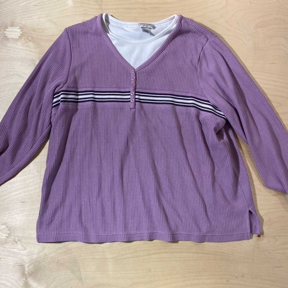 Essentials by Maggie Long Sleeve Shirt 22/24W (BJ)